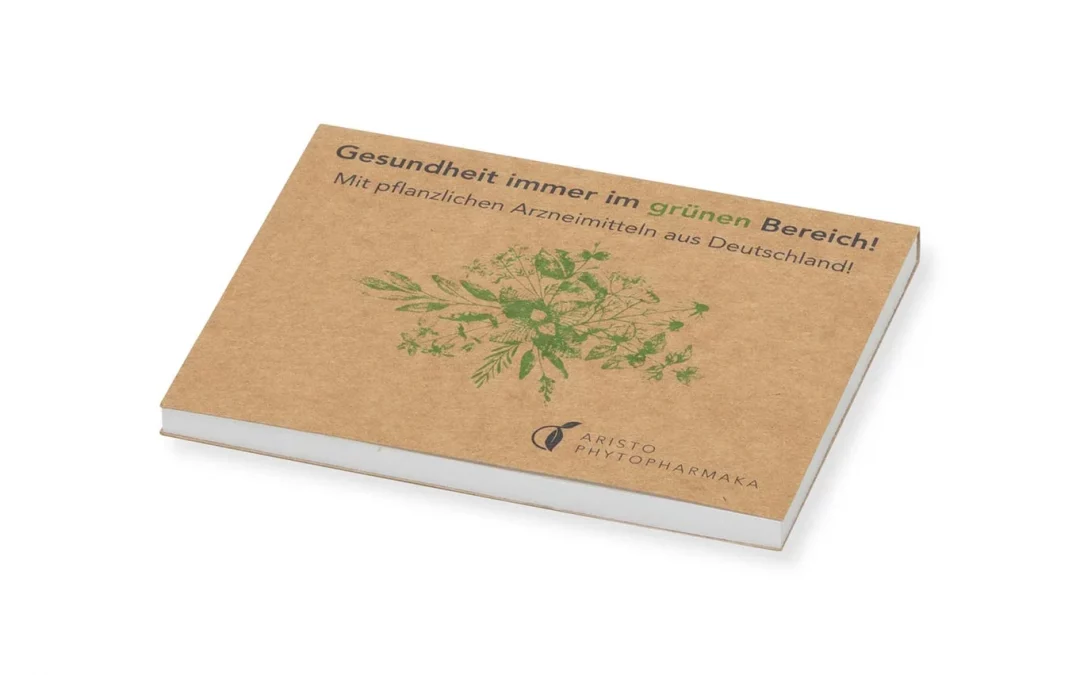 Haftnotizen REC in brauner Kartoncover