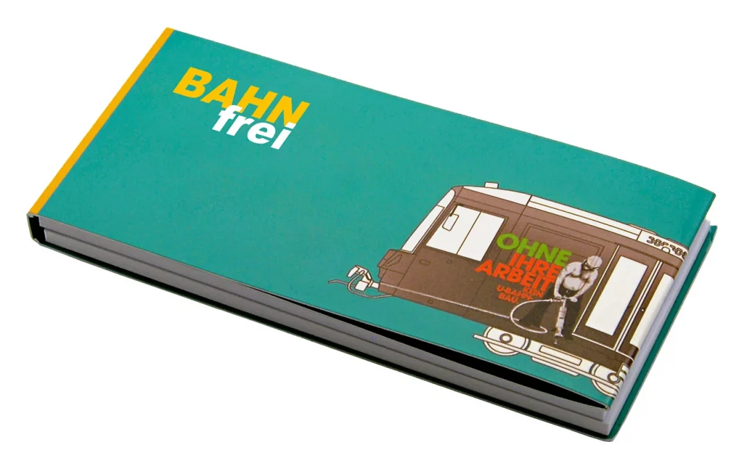 Haftnotizen-Leporello seitlich zum Öffnen